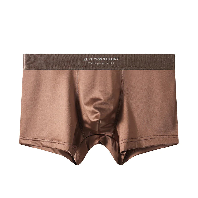 Men's Satin Ice Silk Breathable Boxers – Summer Collection