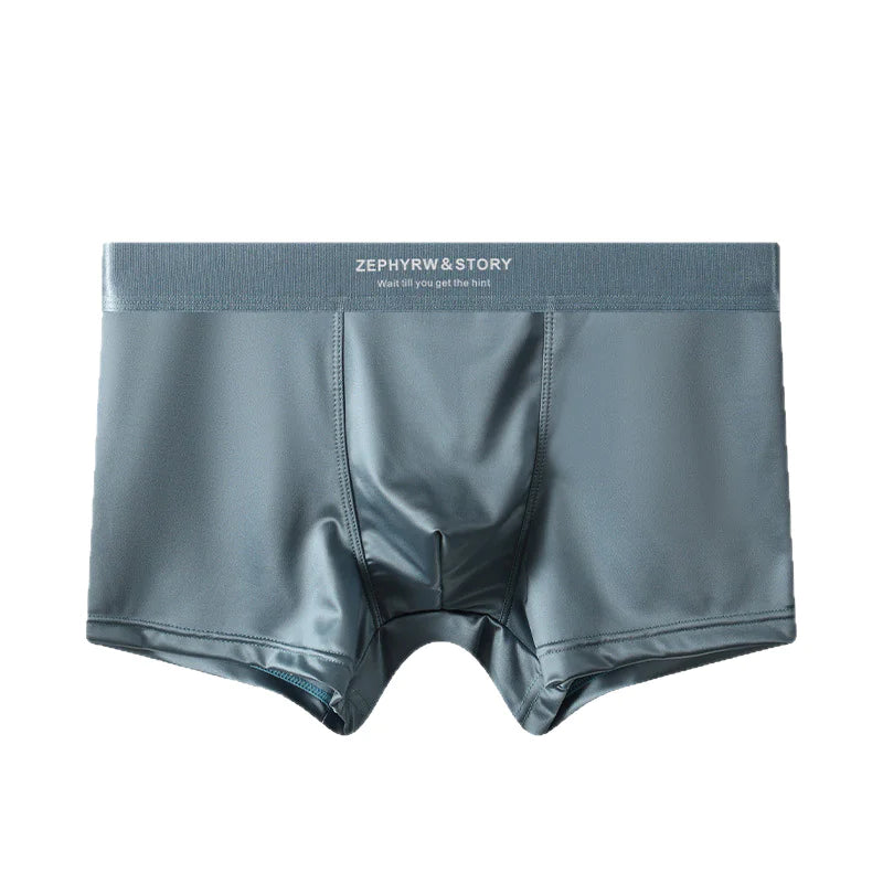 Men's Satin Ice Silk Breathable Boxers – Summer Collection