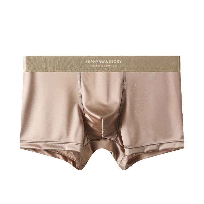 Men's Satin Ice Silk Breathable Boxers – Summer Collection